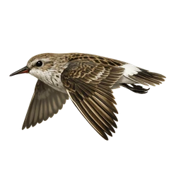 White-rumped Sandpiper, in flight