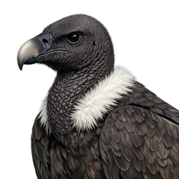 White-rumped Vulture, profile