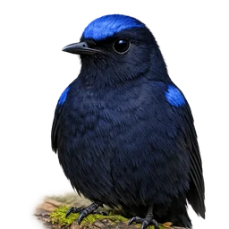 White-tailed Robin, profile