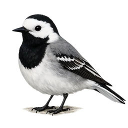 White Wagtail, profile
