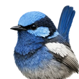 White-winged Fairywren, profile