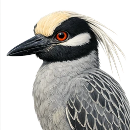 Yellow-crowned Night-Heron, profile